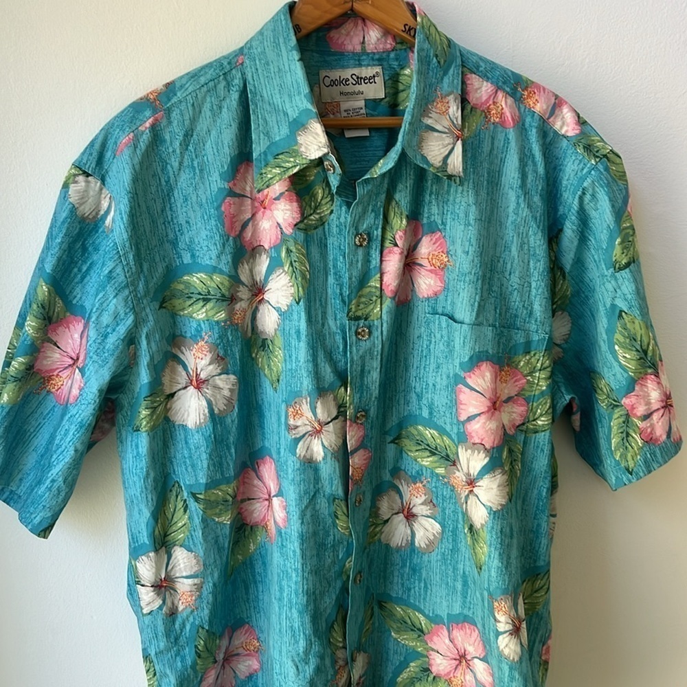 Cooke Street Men’s Classic Hawaiian shirt Size Large - Picture 4 of 8